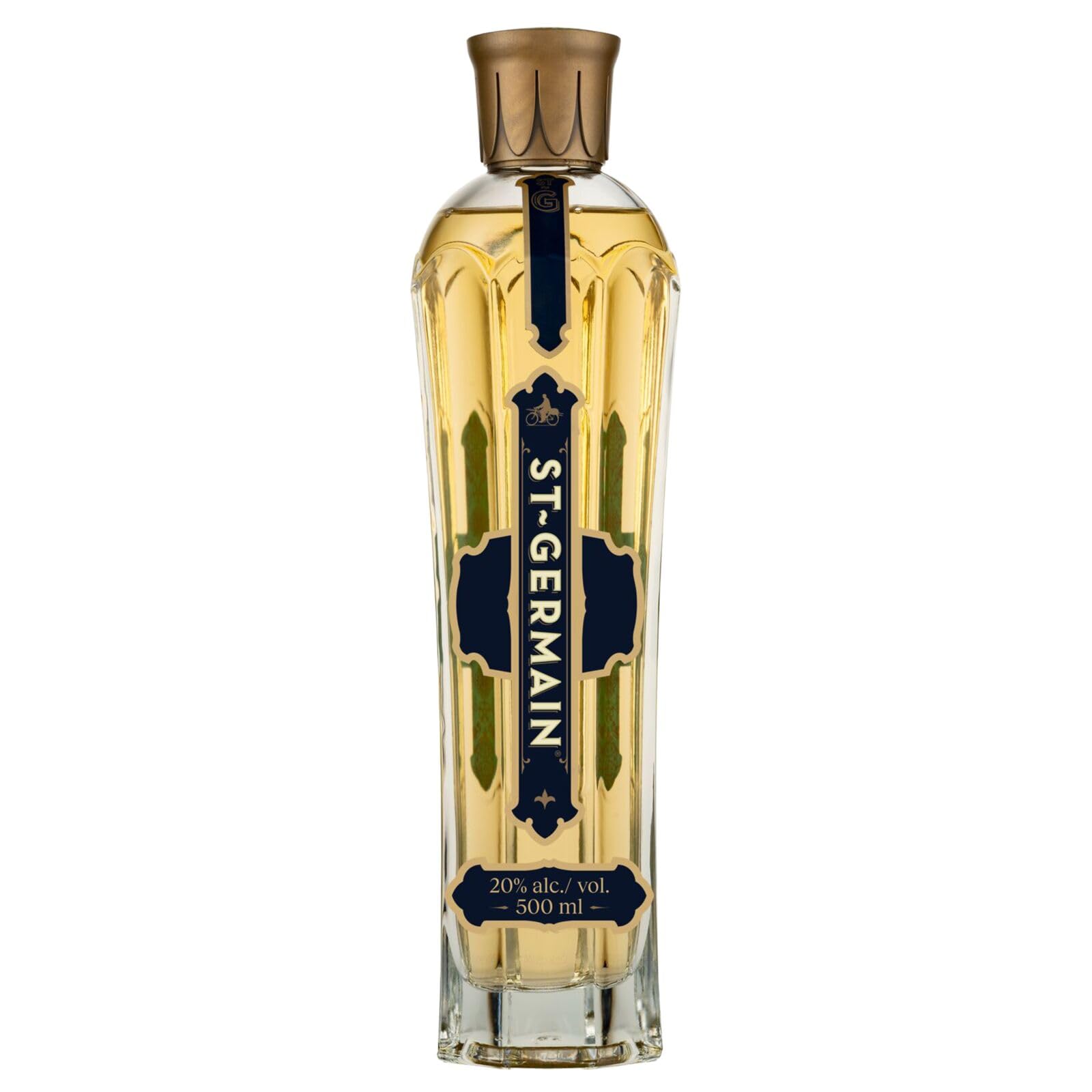 ​​St-Germain French Artisanal Elderflower Liqueur, 20% vol., 50 cl / 500 ml - For the Light and Bright St-Germain Spritz, Made with Wild Handpicked Elderflowers, Transforms Any Cocktail​ - 1
