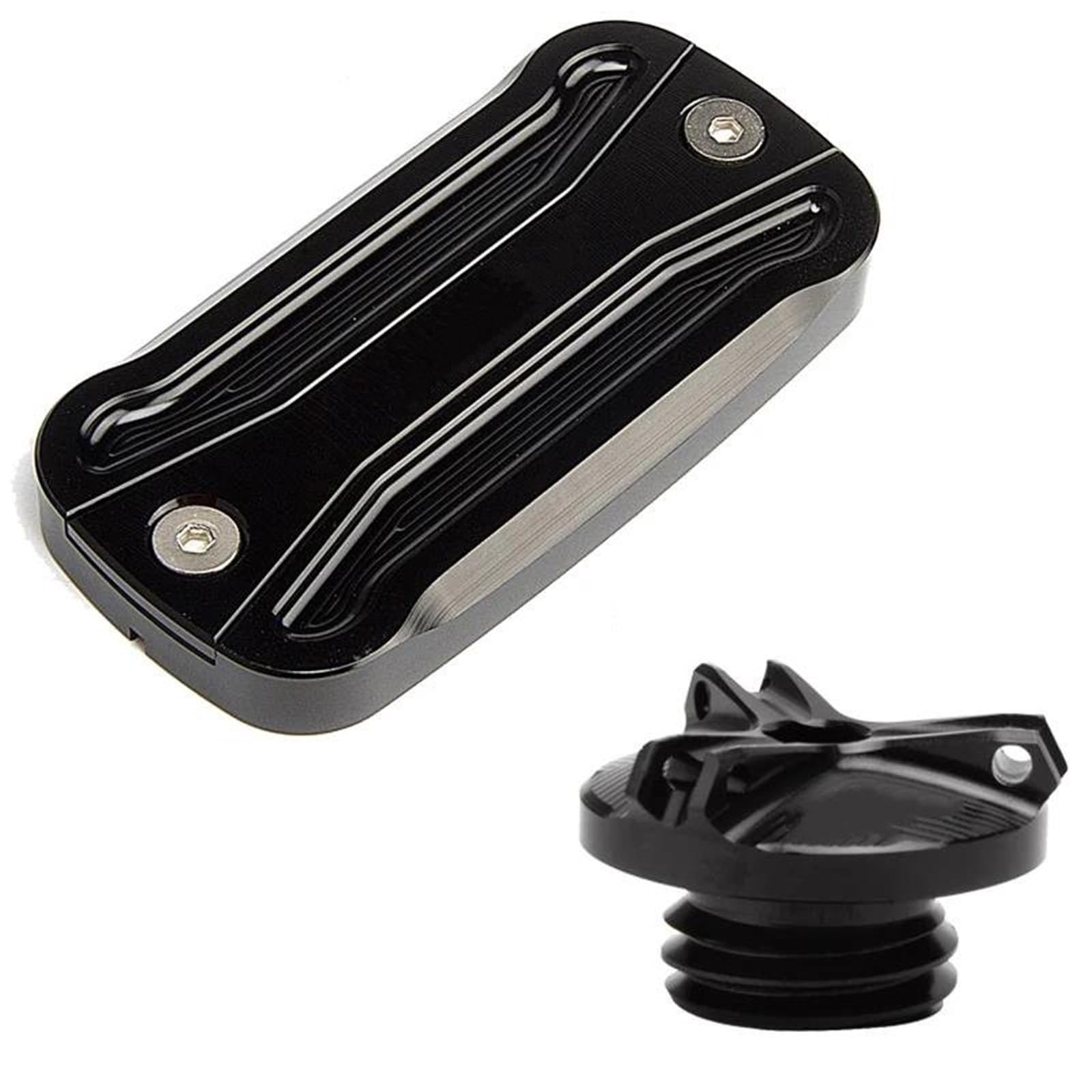 Coperchio Serbatoio Liquido Freni Anteriore Per Moto Tappo Di Riempimento Olio Motore Per CBR650R 2019 2020 2021 2022(A Set-Black)