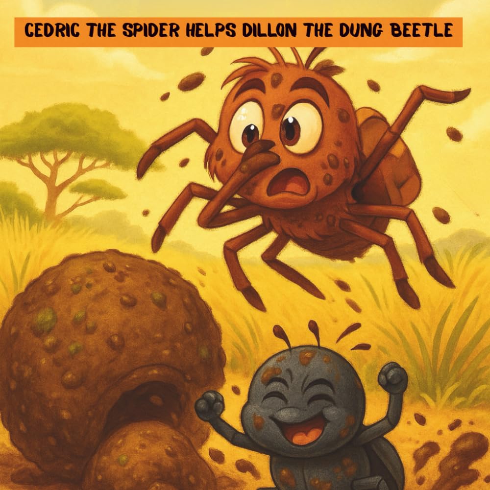 Cedric The Spider Helps Dillon The Dung Beetle