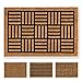 Produktbild Carpido Fußmatte Kokos Gitter Design  Sauberlauf 40x60 cm  Türmatte Innen Bereich  antibakterielle Eingangsmatte  Kokosmatte mit Gummi  handgefertigt