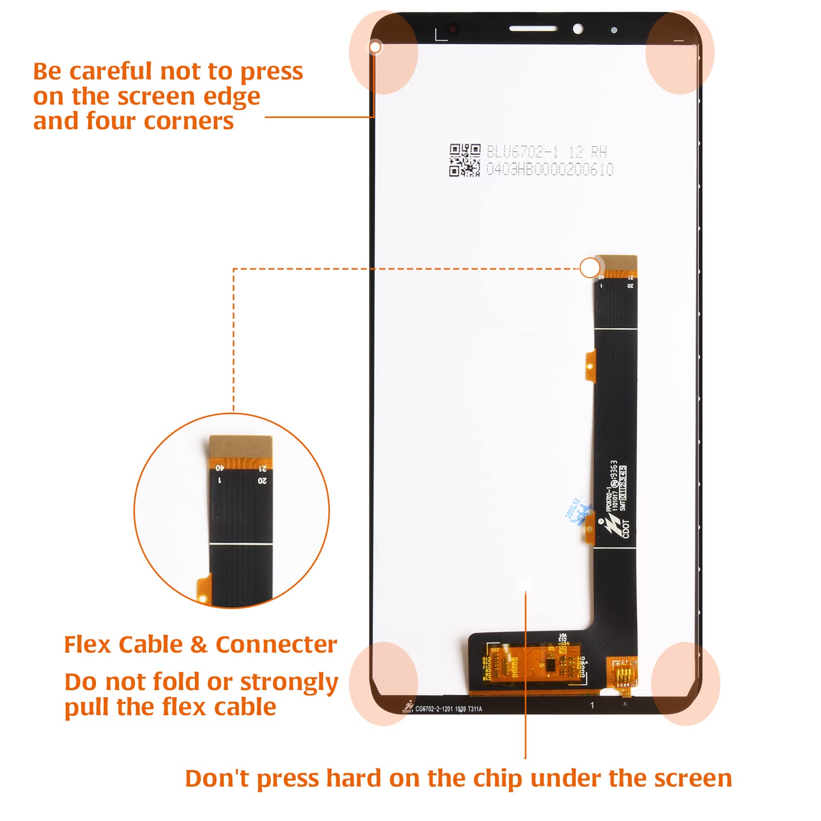 A-MIND Para Alcatel 3v 2019 5032W 6.7 Pulgadas LCD Pantalla Táctil Reemplazo Táctil Digitalizador Montaje Completo Con Herramientas Gratuitas (no Para Alcatel 3v 6.0 Pulgadas - Foto 12