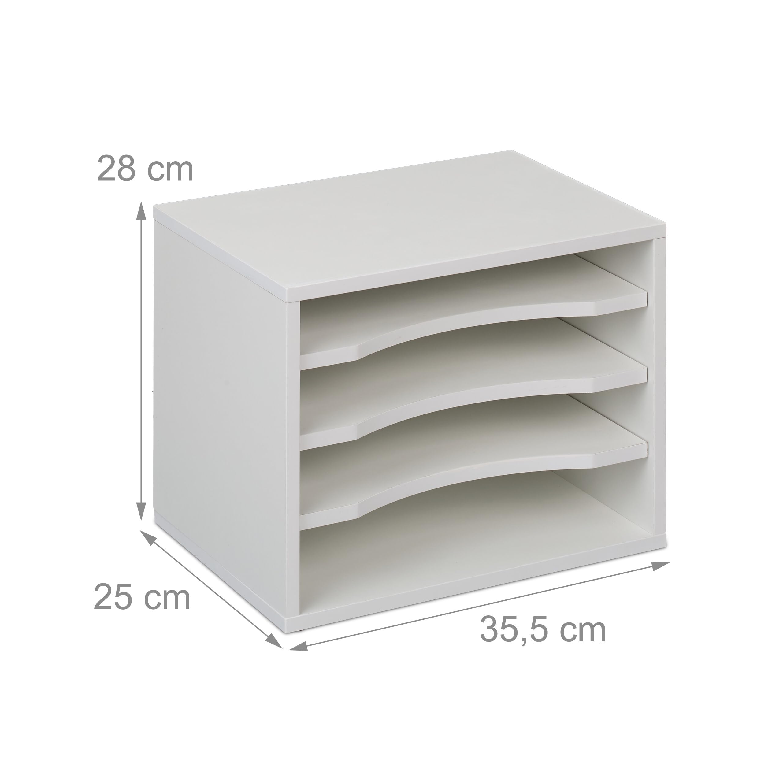 Relaxdays Rangement Similicuir, 2 Compartiments, Format A4-C4