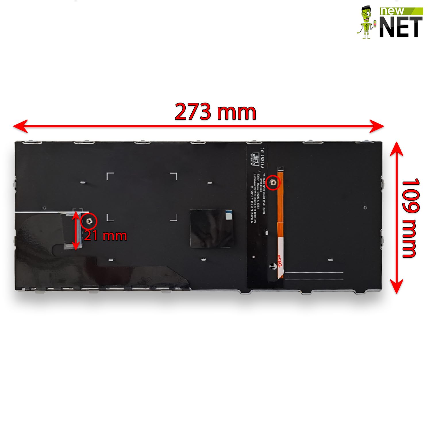 new net - Tastiera Compatibile con Notebook HP EliteBook 830 G5 830 G6 735 G5 735 G6 [Frame Silver - Trackpoint - Retroilluminata - Layout ITA]