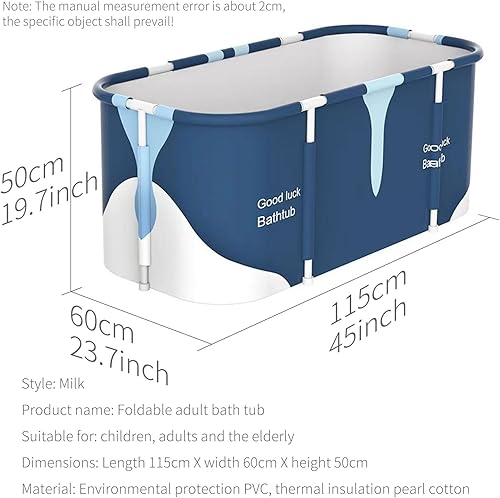 Miniatura 4 de Kit de bañera portátil, bañera plegable para adultos, cabina de ducha, baño familiar separado, bañera de spa, ideal para baño caliente y baño de