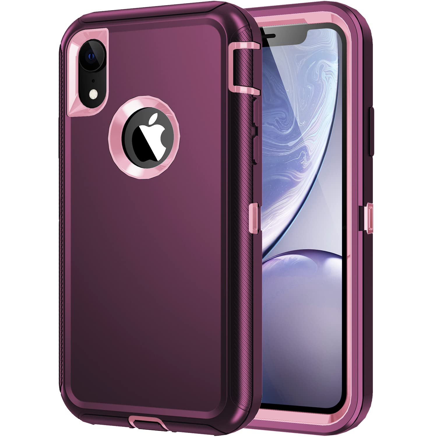 Amazon.com: Mieziba for iPhone XR Case, Heavy Duty Shockproof Dust/Drop Proof 3 Layer Full Body Protection Rugged Cover Case for Apple iPhone XR 6.1",Purple/Pink : Cell Phones & Accessories Amazon.com: Mieziba for iPhone XR Case, Heavy Duty Shockproof Dust/Drop Proof 3 Layer Full Body Protection Rugged Cover Case for Apple iPhone XR 6.1",Purple/Pink : Cell Phones & Accessories