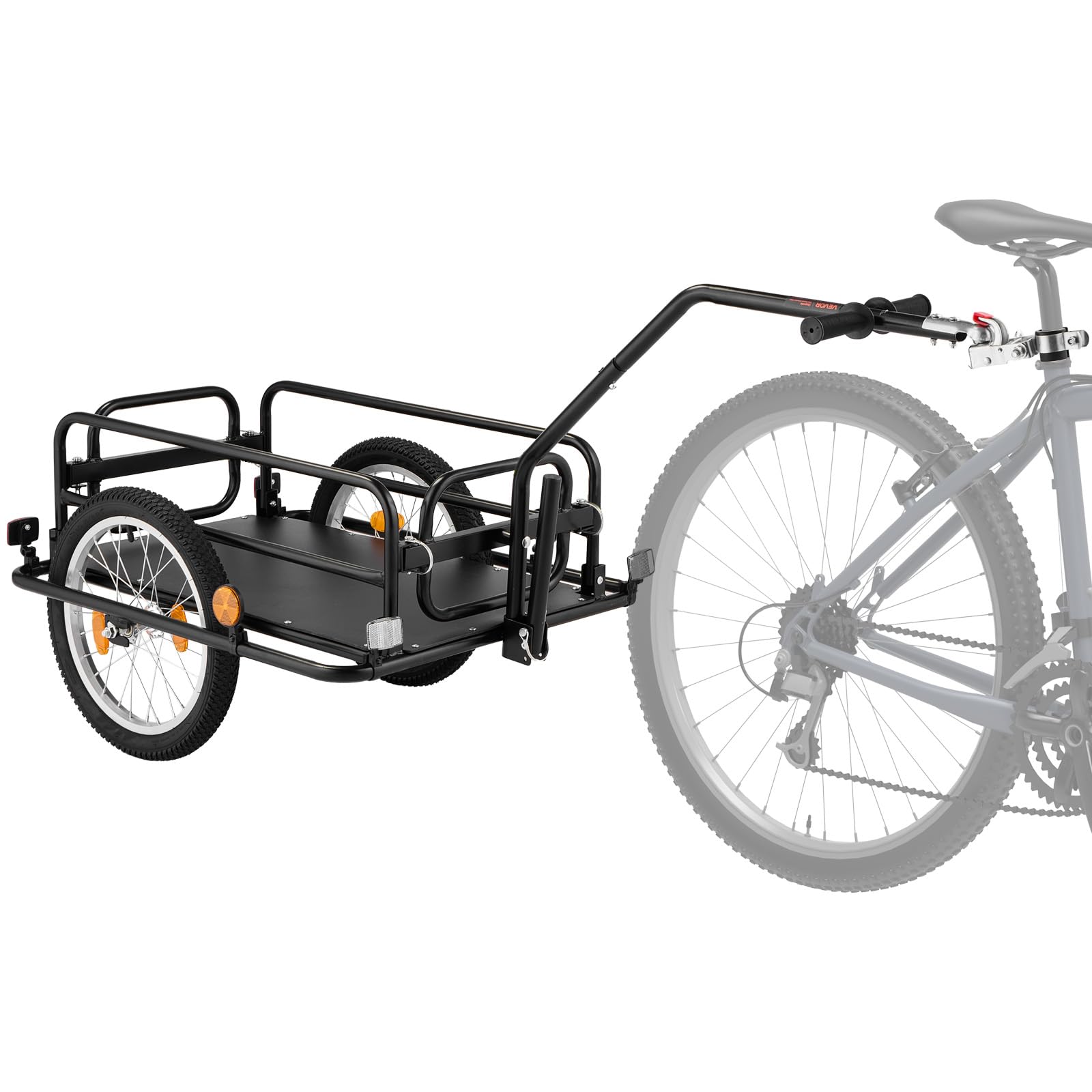 VEVOR Bike Cargo Trailer, 88/100/130/160 lbs Load Capacity, Heavy-Duty Bicycle Wagon Cart, Foldable Compact Storage with Universal Hitch