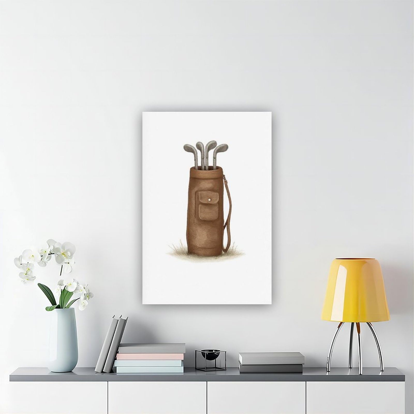 Decorazione per la camera dei bambini a tema sportivo retrò, 1 poster su tela, decorazione per camera da letto, ufficio, stanza, regalo, 61 cm L x 91,4 cm W