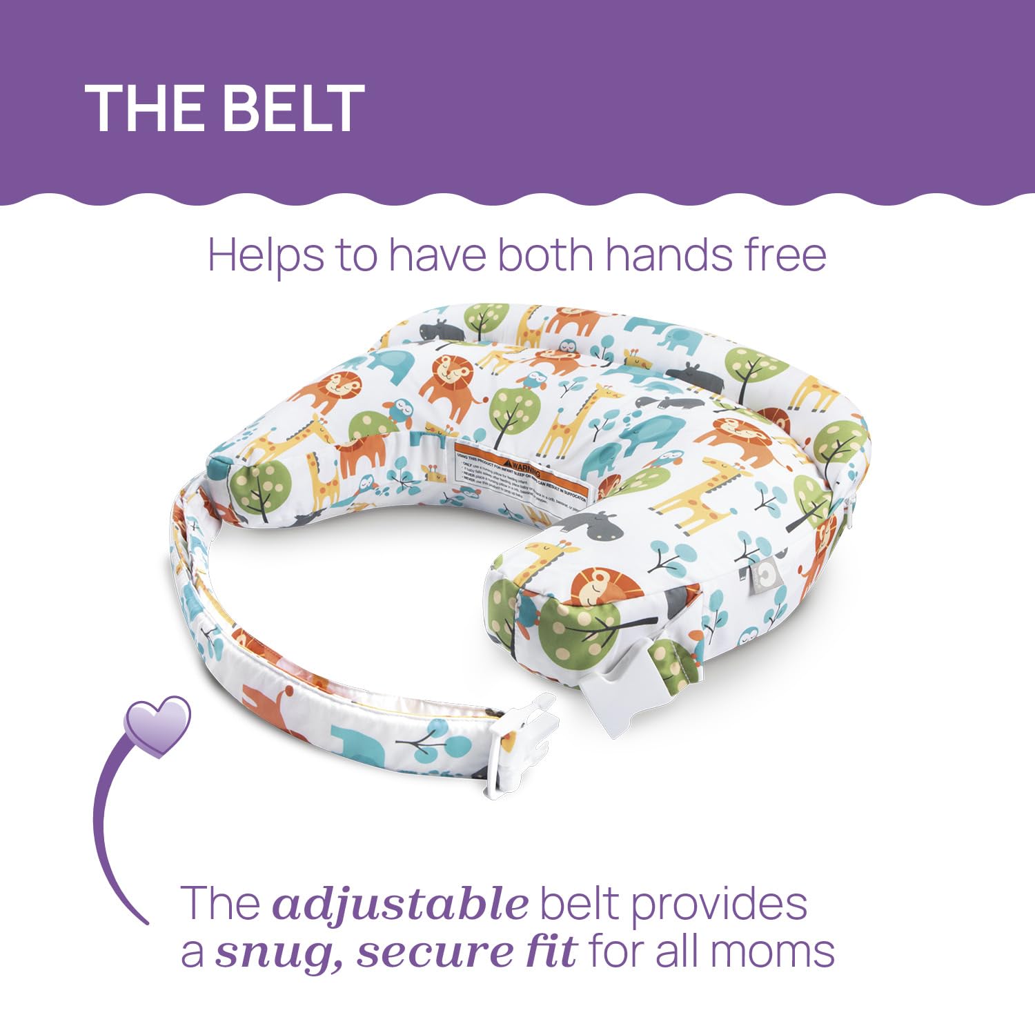 Boppy Cojín Deluxe de Lactancia para Bebés de 0+ Meses, Forma Ergonómica con Soporte para Mamá y Bebé, Soporte Bebé para la Lactancia Materna y con Biberón