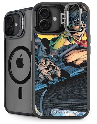 Skinit Kickstand Phone Case Compatible With Iphone 16 Plus - Officially Licensed Dc Comics Batman All Star Batman & Robin cover