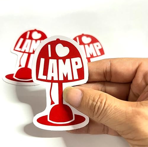 Miniatura 2 de 3 calcomanías de vinilo con texto en inglés "I Love Lamp" con frase motivacional sarcástica con frase humorística para Kindle, laptop, botella de