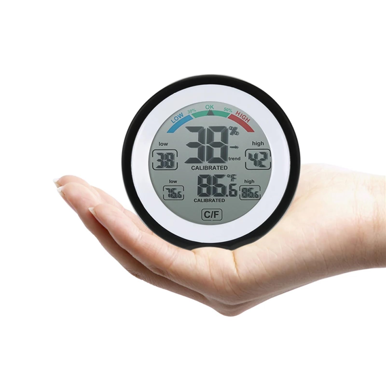 Termometro Digitale, igrometro, misuratore di Temperatura e umidità, visualizzazione del Valore Massimo e Minimo, misuratore di Temperatura e umidità