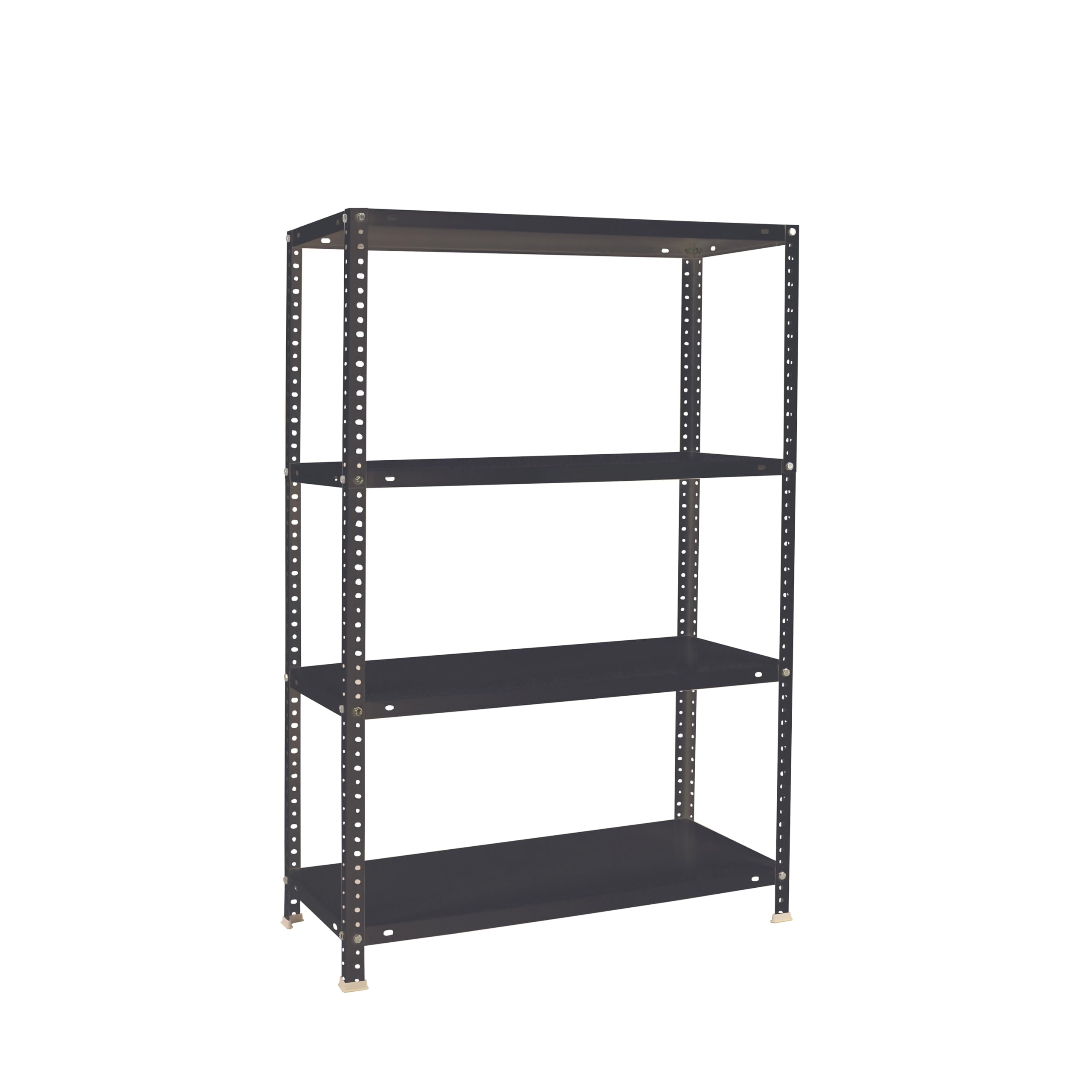 Simon Rack Estantería Metálica 1500x1000x400 mm - Comfort | 4 Alturas, Bandeja Metal, 100 kg de Punto Flexión, Antracita, Pintura anticorrosión, Montaje con tornillo
