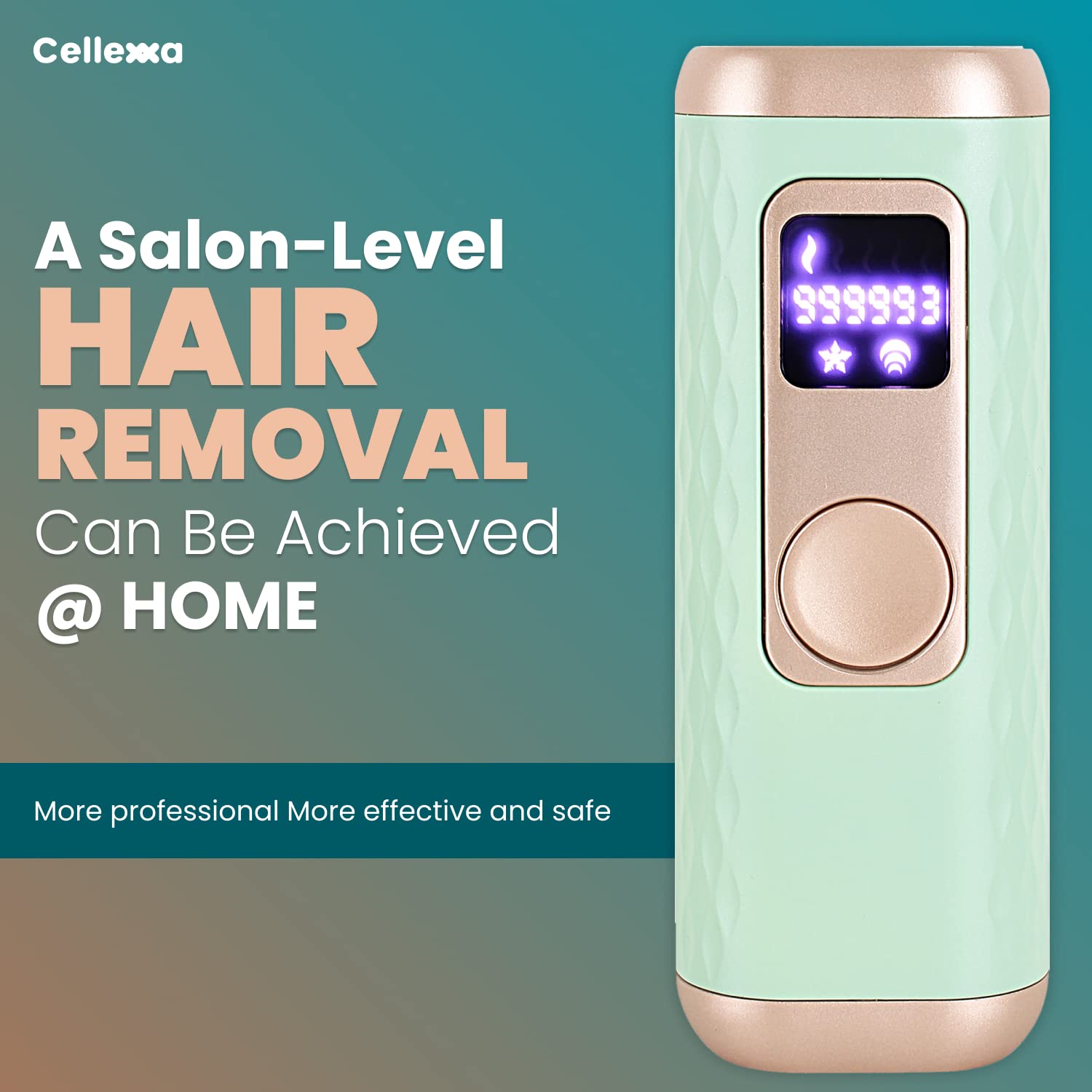 CELLEXXA IPL Ice Cooling Hair Removal For Women/Men Permanent Painless Laser For Whole Body 999999 Flashes Laser Epilator Permanent Painless Automatic Hair Remover Device Portable Whole Body