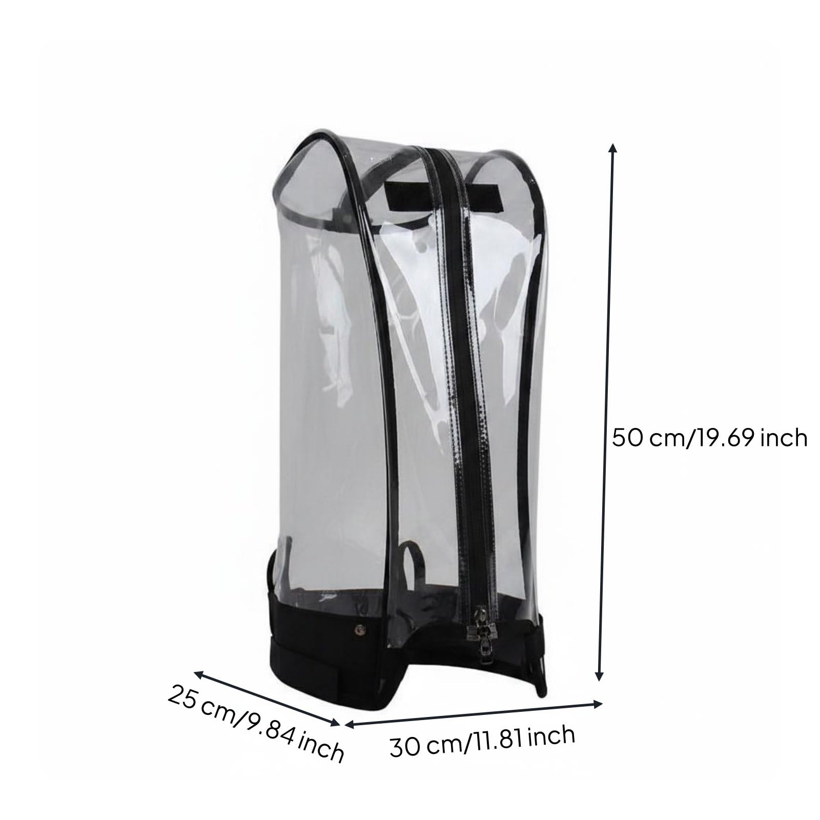 Golf Schläger Abdeckung für, Transparent PVC Schwarz, Erwachsenenmodell