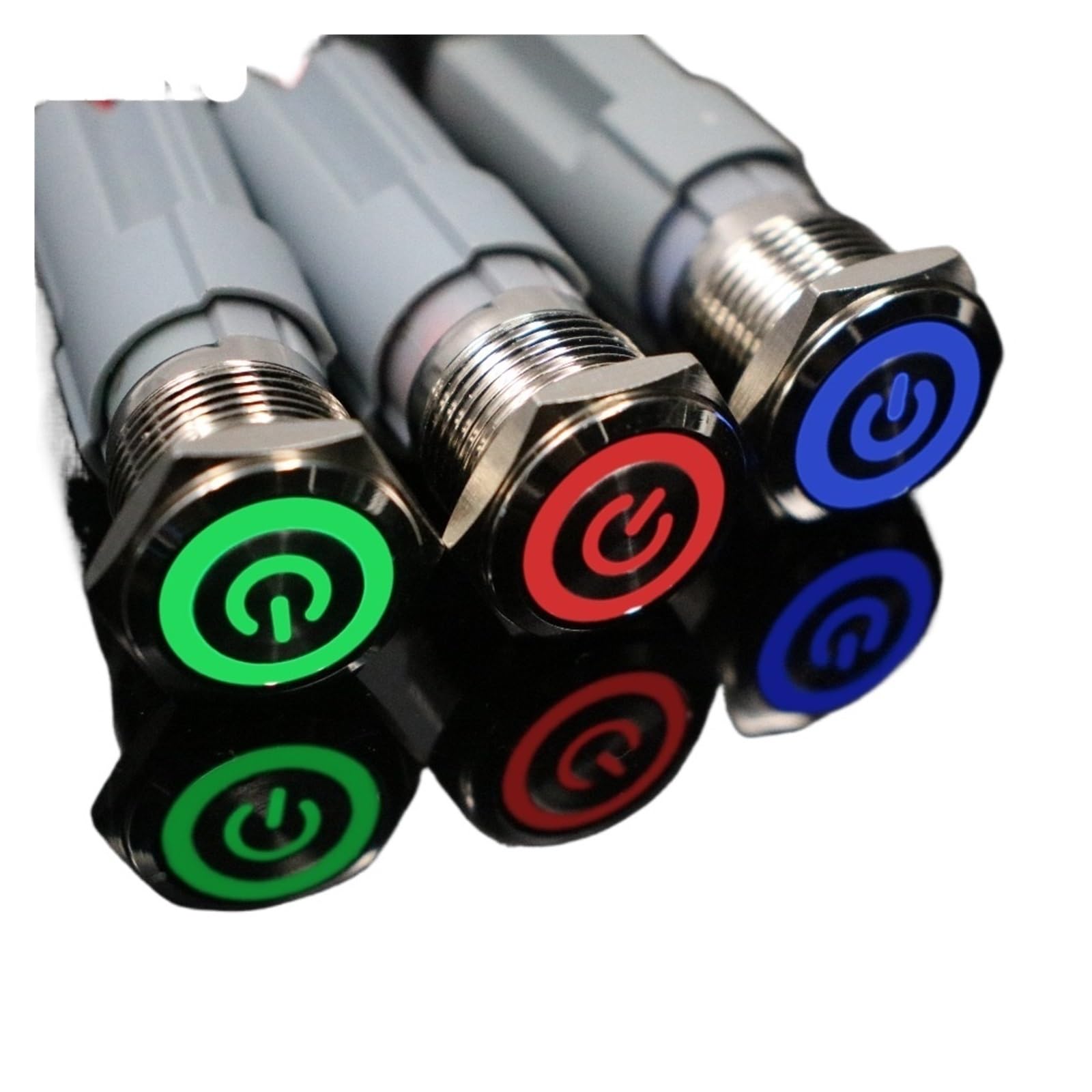 Bouton poussoir étanche résistant à l'humidité bouton métal 16mm 6V
