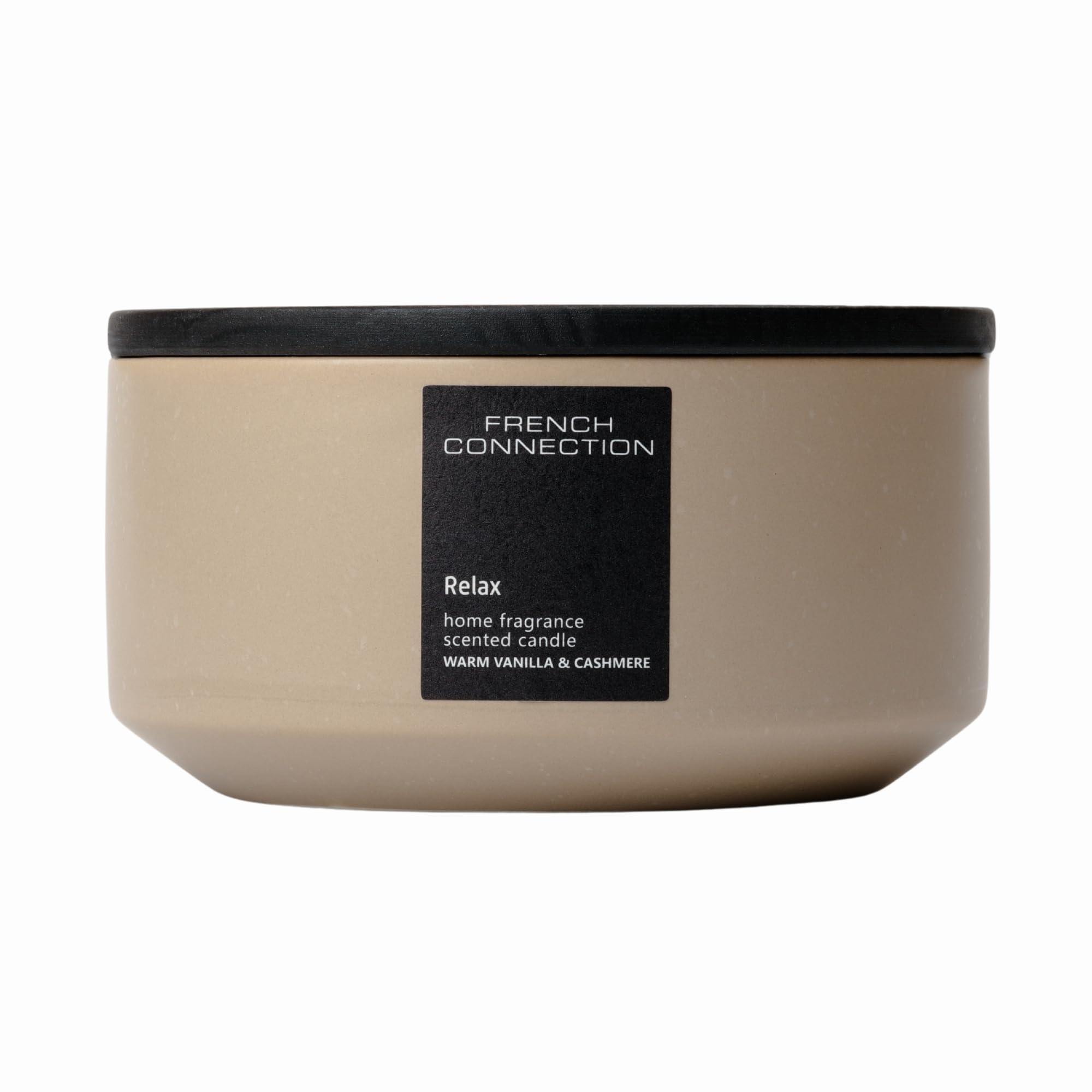 French Connection Stone Range Warm Vanilla & Cashmere Scented Candle 396g