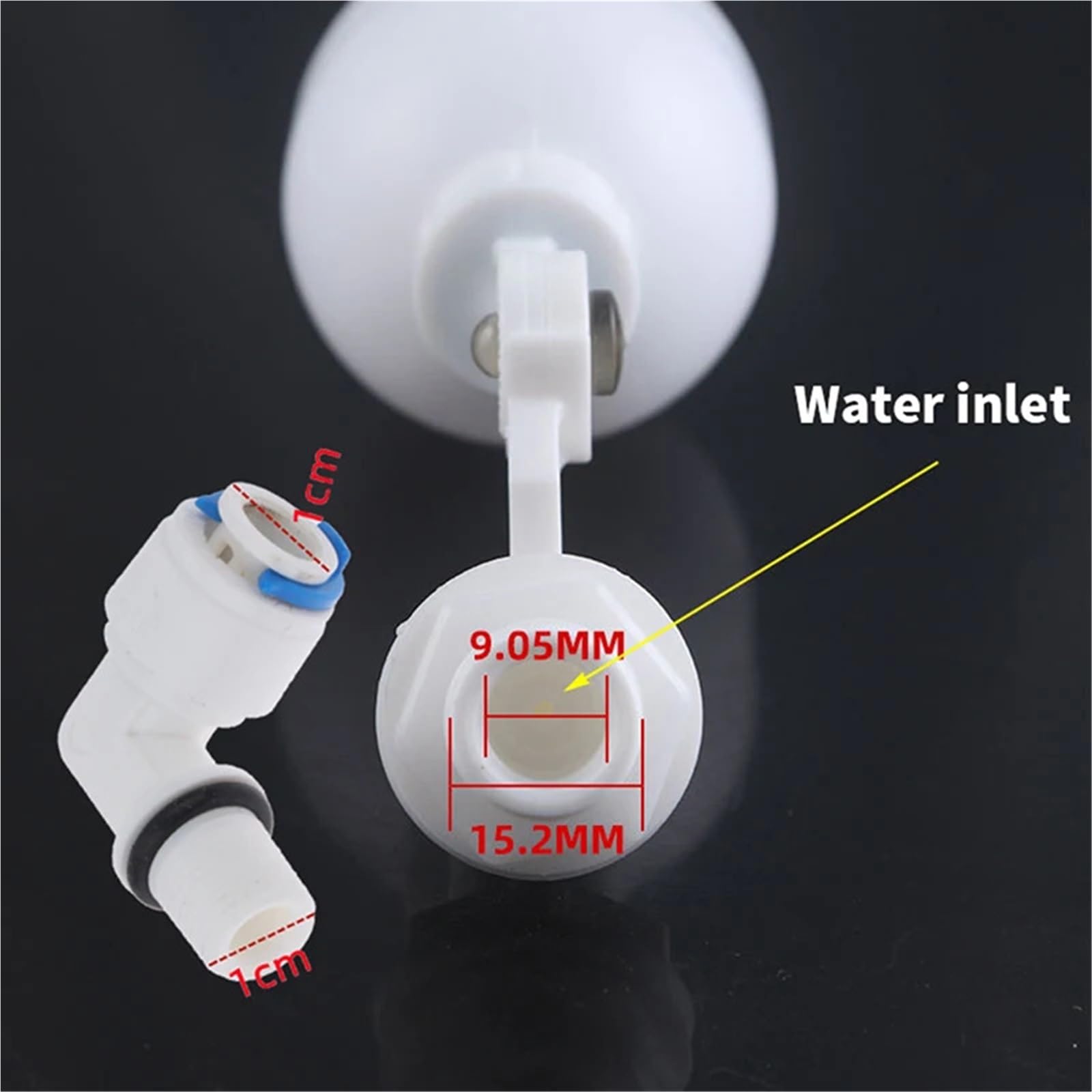 1pc Valvola a Galleggiante in Plastica Regolabile Riempimento Automatico Valvola a Sfera Galleggiante Valvola di Controllo Acqua Interruttore Ingresso per Torre Acqua