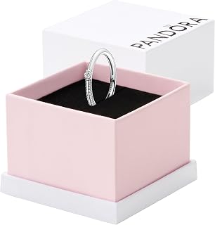 ME Pavé & Dual Ring - Silver Ring for Women - Layering or Stackable Ring for Women - Gift for Her - Sterling Silver with Clear Cubic Zirconia - With Gift Box