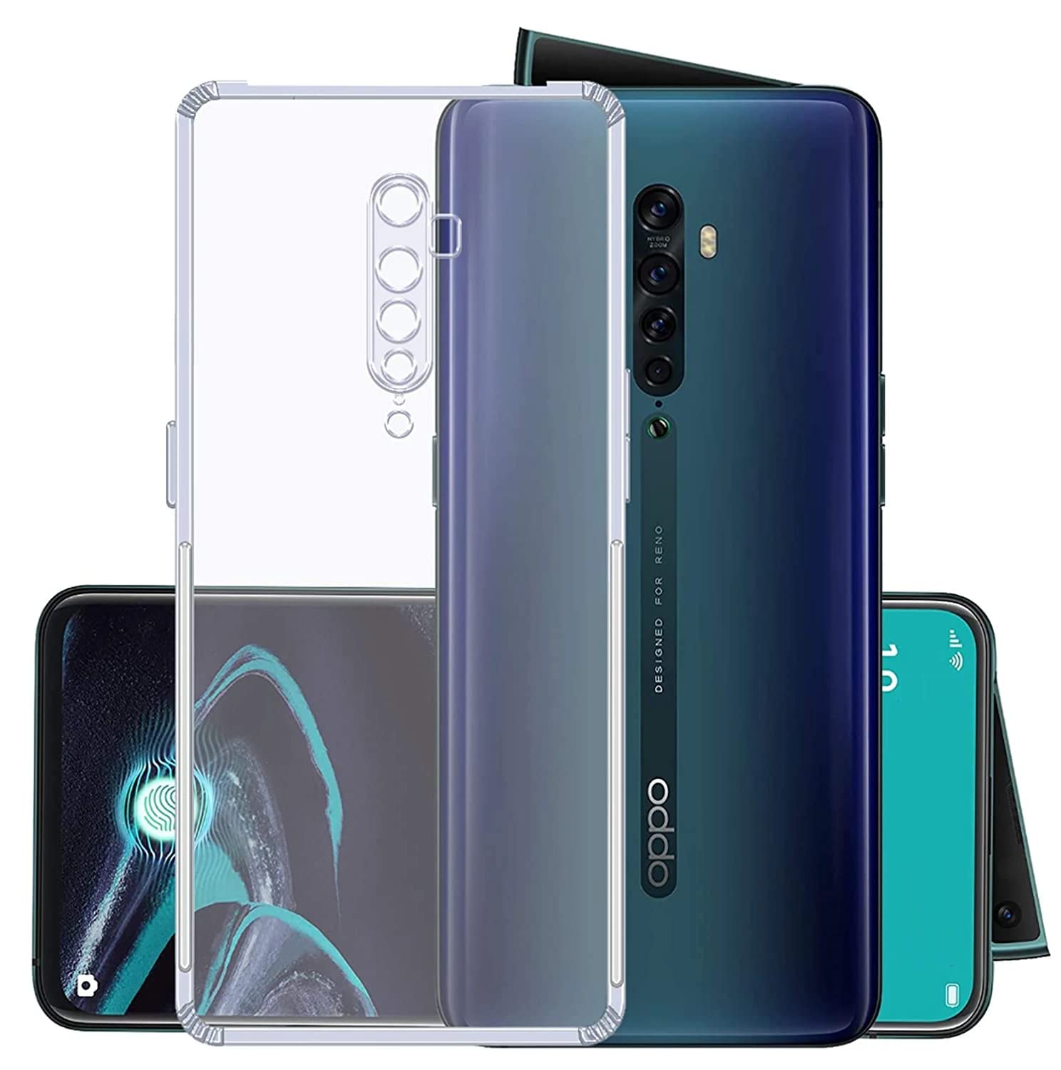 Amazon Brand - Solimo Anti Dust Plug Soft & Flexible Thermoplastic Polyurethane Back Cover for Oppo Reno 2, Clear (B08XXS39J6) Amazon Price History, Amazon Price Tracker