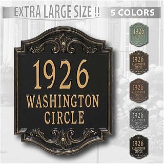 Personalized Cast Metal Address plaque -The Glen Haven LARGE ESTATE Plaque. Made in the USA. BEWARE OF IMPORT IMITATIONS. Display your address and street name.