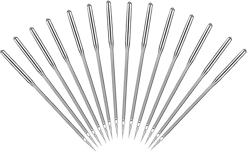 Agujas para máquina de coser, 50 unidades, punta regular universal para todas las principales marcas de máquinas de coser, tamaños 65/9, 75/11,