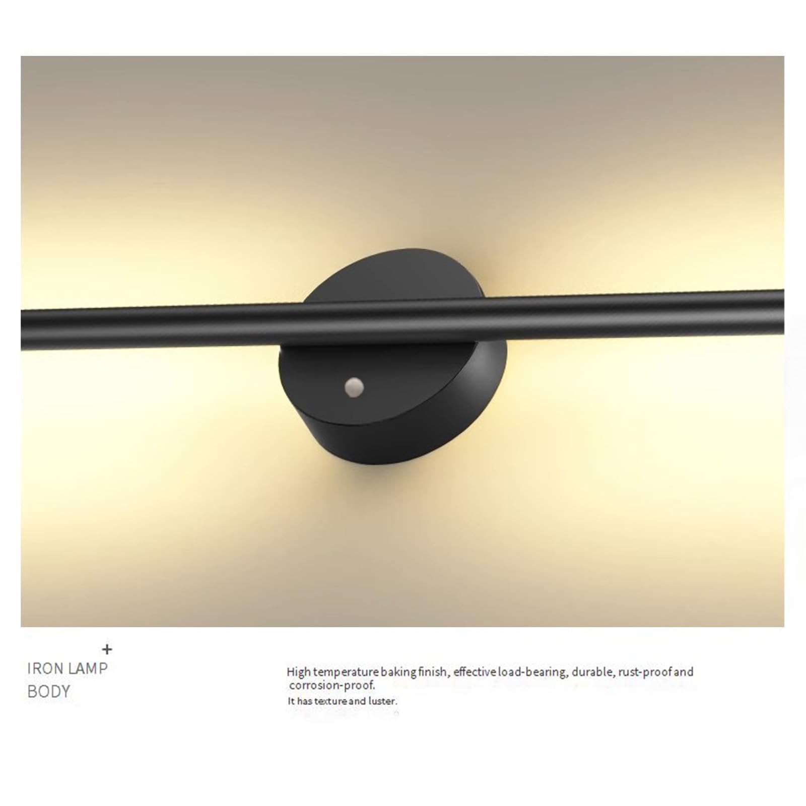 Lampa ścienna ładowana przez USB z czujnikiem ruchu, lampa ścienna na baterie, pasek o długości 120 cm, nowoczesna, do salonu, sypialni, schodów, korytarza (120 cm,