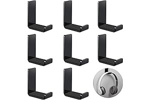 Weewooday 8 Pack Space-Saving Headphone Holder for Classrooms