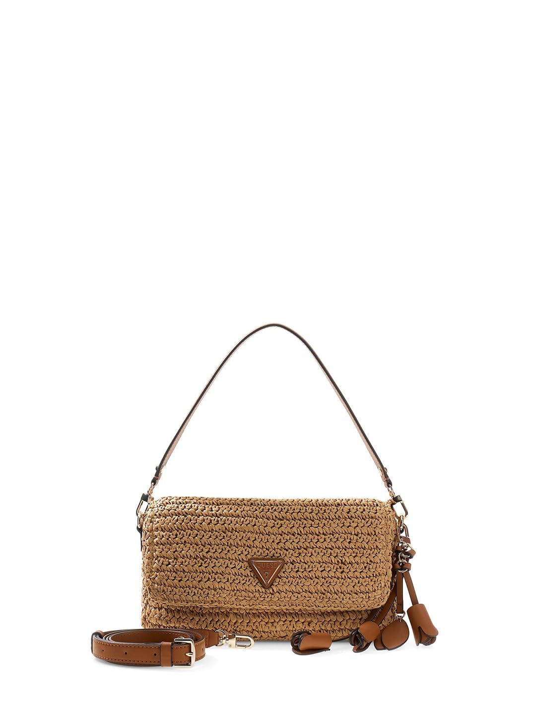 GUESS borsa a tracolla Ofelia Flap Shoulder Bag Natural/​Cognac marrone chiaro