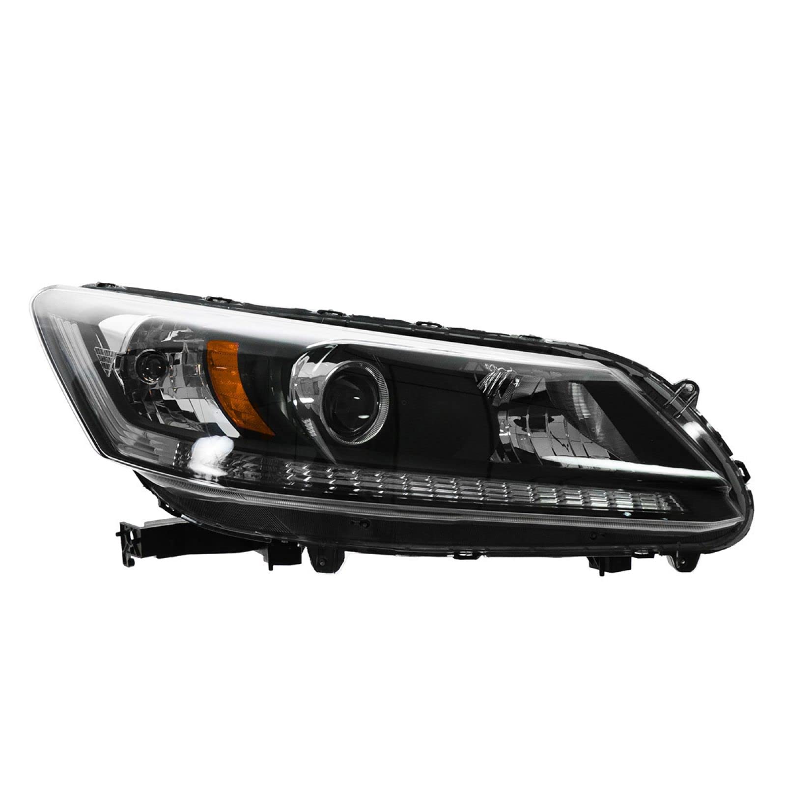 TRQ Passenger Side Headlight Assembly Halogen Compatible with 2013-2015 Honda Accord HO2503151