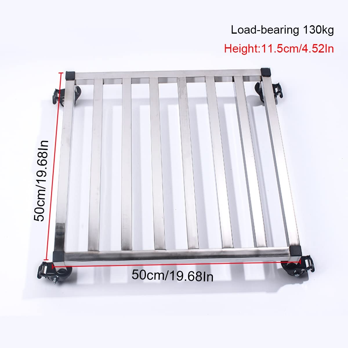 Plateau Roulant En Fer Pour Pots De Fleurs - 4 Roues Avec Freins - Support Mobile Intérieur/Extérieur