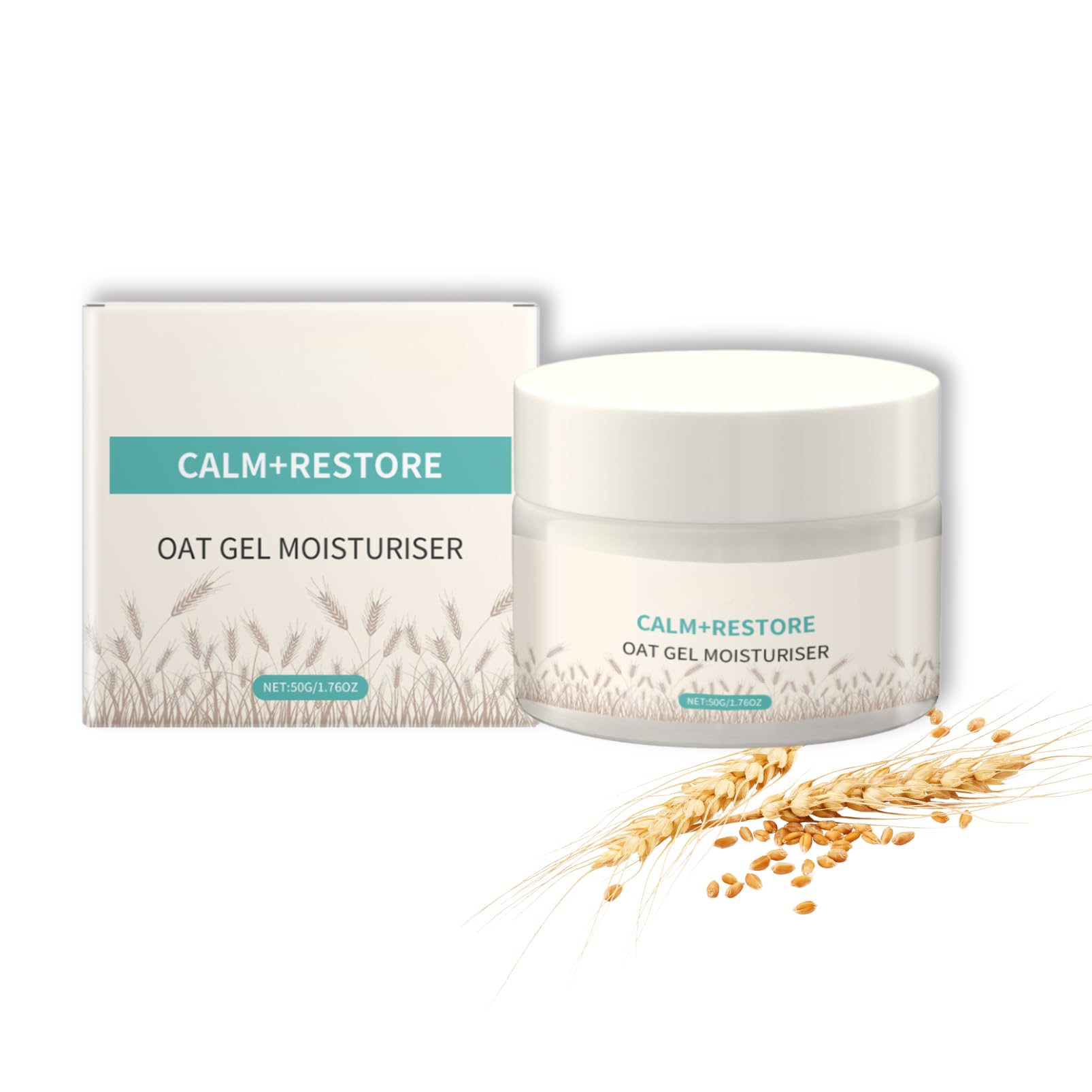 Oat Face Moisturiser - Face Cream for Women - Long Lasting Moisturiser Face Women - Moisturising Cream Facial Care for Soothing and Deeply Hydrating - Hydrating Face Cream for Dry Skin