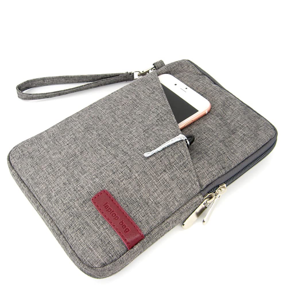 Water-Resistant Tablet Sleeve Case Protective Bag Portable Carring Pouch Compatible with GPD Pocket 3 (Gray)