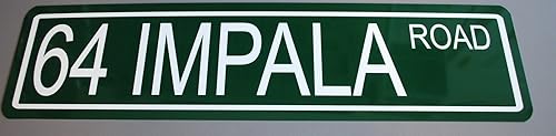 Letrero de metal Street 1964 64 Impala Road 6 x 24 aletas personalizadas para Chevy SS 396 409 427 Super Sport LOWRIDER 9C1 Bar Garage Man Cueva