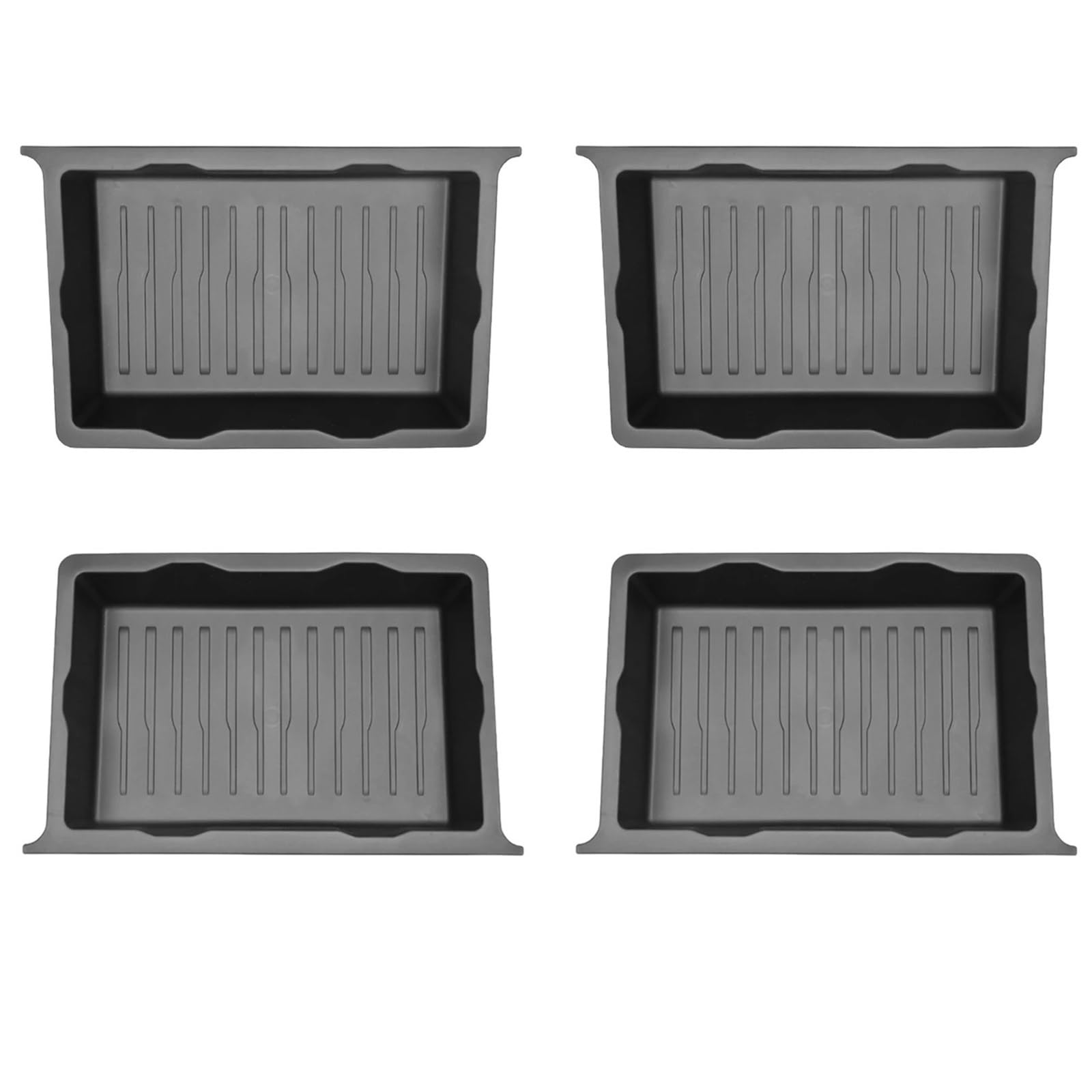 Konsola Środkowa Schowek pod siedzeniem, szuflada, organizer, dolna obudowa z tworzywa TPE, pasuje do Tesli, pasuje do modelu Y 2020-2023(Model Y 4PCS)