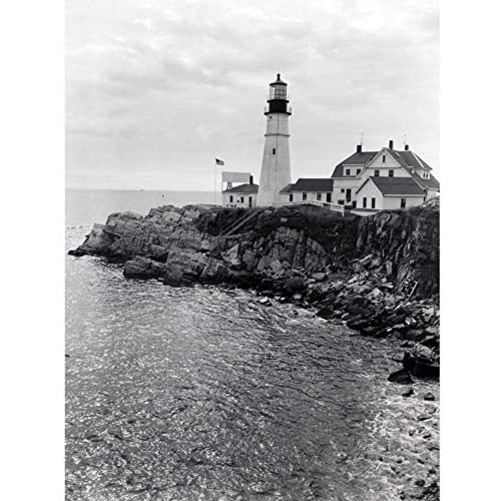 Artery8 Berenice Abbott Lighthouse Maine Sea Coast Photo Unframed Wall Art Print Poster Home Decor Premium