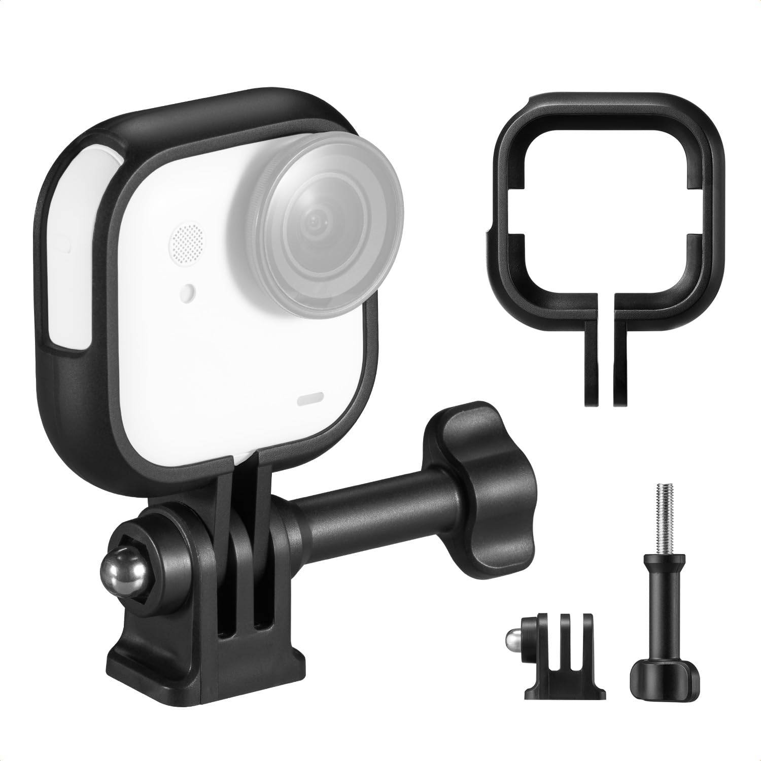 Rama przedłużająca K&F CONCEPT, rama ochronna do klatki kompatybilna z akcesoriami do kamery sportowej Insta360 Go Ultra, rama ochronna z adapterem gwintu 1/4", zestaw montażowy