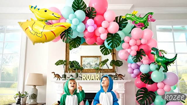Ballons Dinosaures Pour Anniversaire 5 Ans, Décoration D'Anniversaire