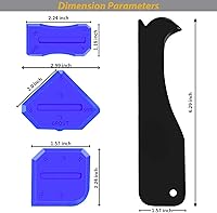 Vista 3 de Herramienta para pintores, herramienta de eliminación de calafateo con almohadillas de silicona para calafatear, kit de herramientas de reparación