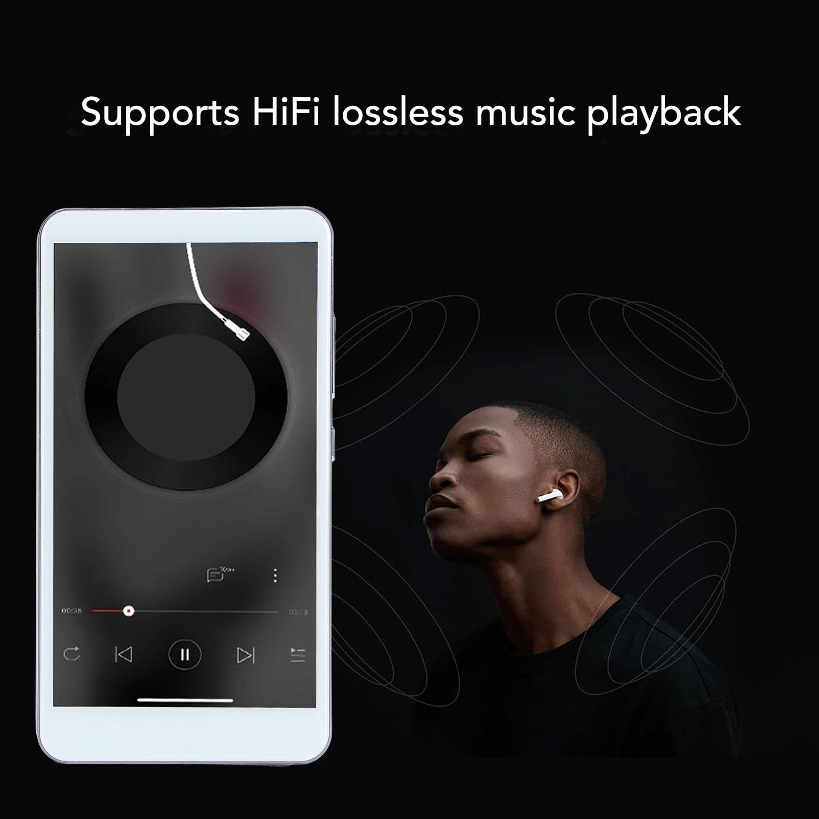 Player MP4 Portable, Radio Smart Radio Smart MP4 Recargable de 5.0 Pulgadas para Viajar para Viajar