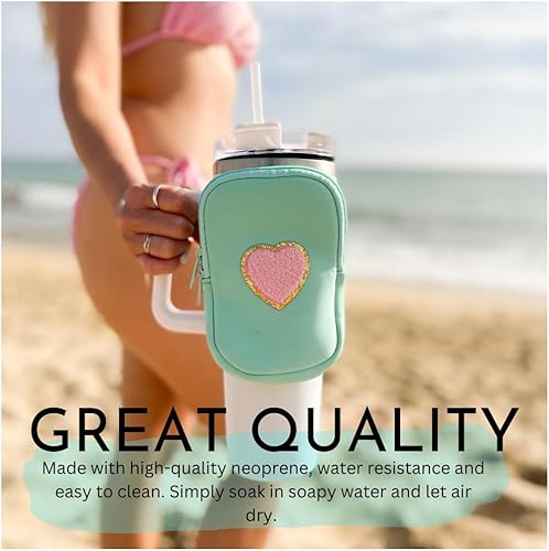 Miniatura 5 de Bolsa para botella de agua para vasos, accesorios de gimnasio, unisex  Compatible con vasos de 20 a 48 onzas, incluyendo Stanley Quencher  Sostiene