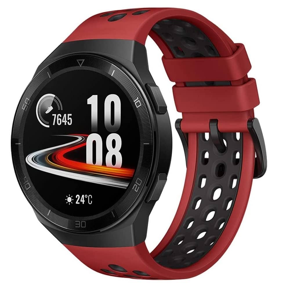 【新品未使用】HUAWEI Watch GT2e 46mm Lava Red Huawei Watch GT 2e - Stal nierdzewna - 2 tygodnie baterii