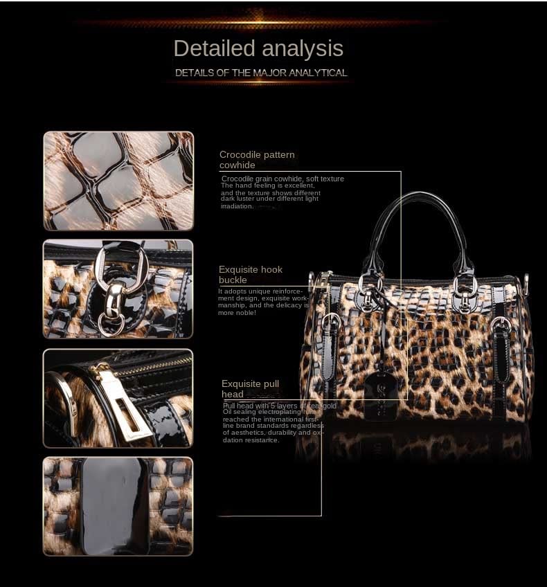 Luxury womens leather bags, fashion leopard womens bags, womens leather handbags, shoulder bags of senior designers2