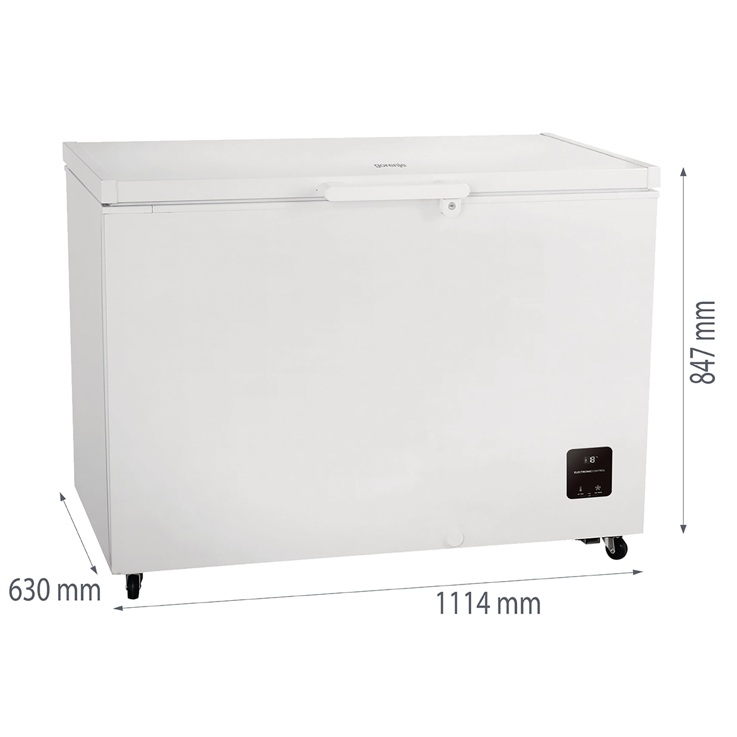 Gorenje FH30DAW Gefriertruhe 297 Liter 111,4 cm Breite Inverter FastFreeze Weiß