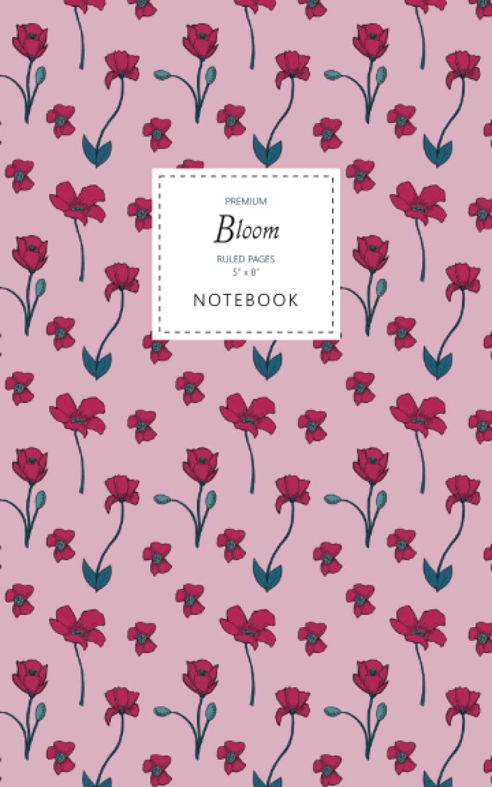 Bloom Notebook - Ruled Pages - 5x8 - Premium (Rose)