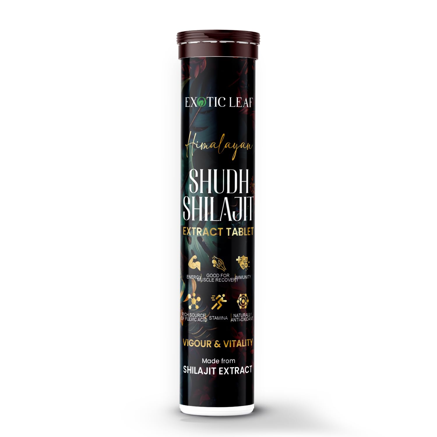 Sudh Shilajit Effervescent Tablets Orange Flavour | Ayurvedic Energy Booster for Strength, Stamina & Vitality Support, 20 Tablets