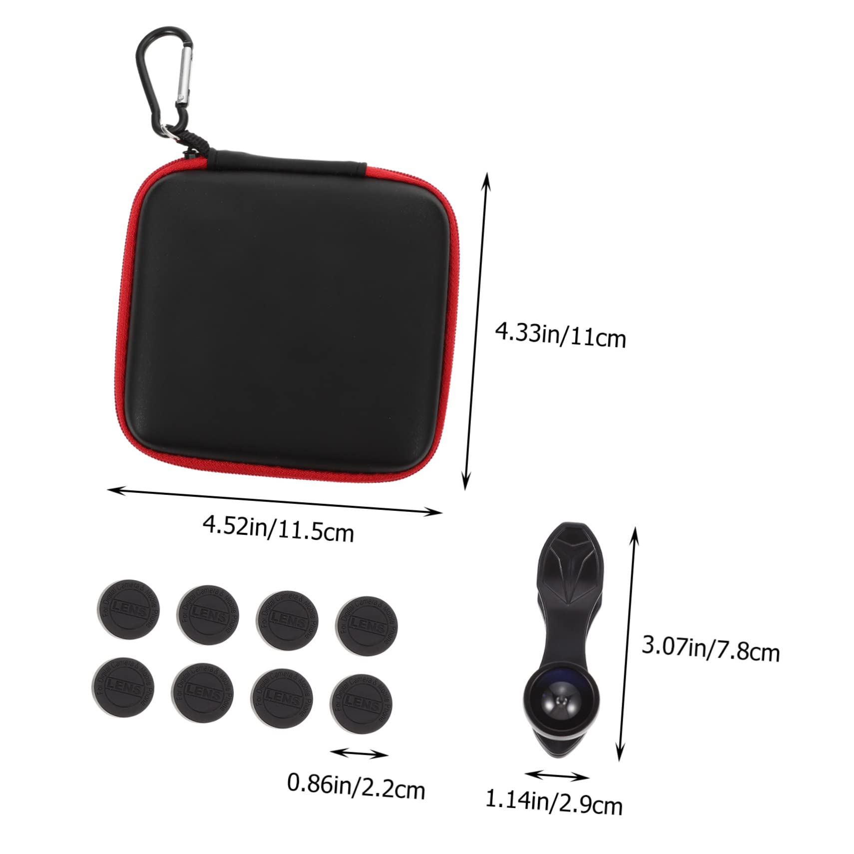 SEWACC 1Set Phone Camera Lens Professional Special Effect Lens with Wide Angle Macro Features Durable Compatible with Smartphones Easy to Install