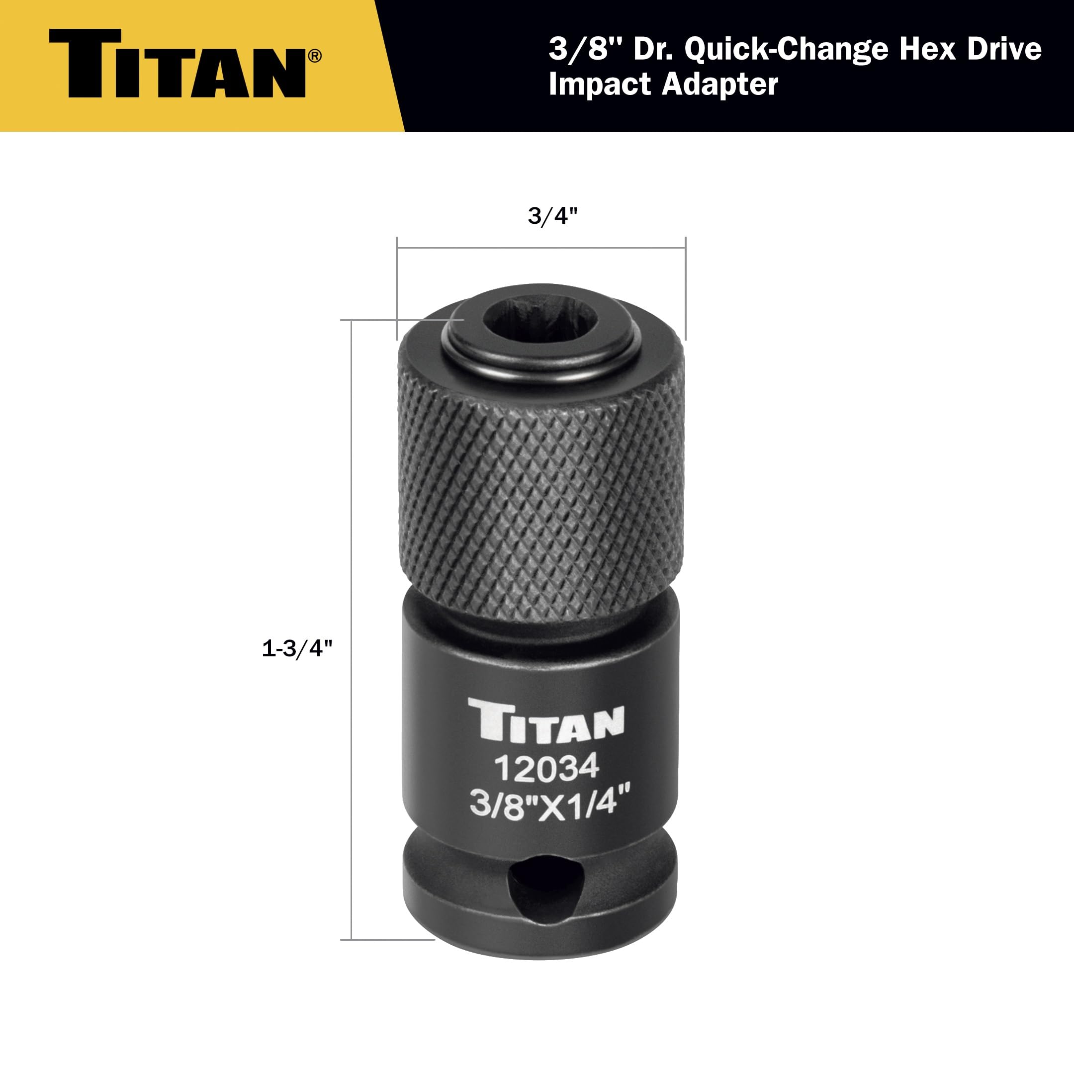 Titan - 3/8 Square Dr to 1/4 Hex Dri (12034), Hex Keys - Amazon Canada