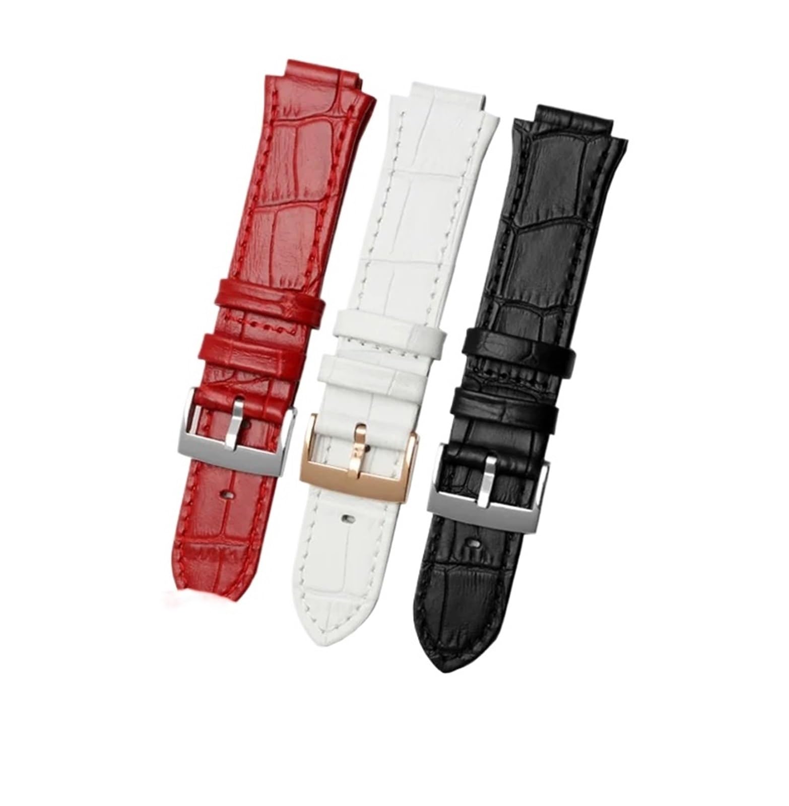 14 mm Ausbuchtung Echtleder-Uhrenarmband passend for Swarovski 5027127 5027131 5080602 5096008 Serie Modearmbanduhr Damen-Zubehör