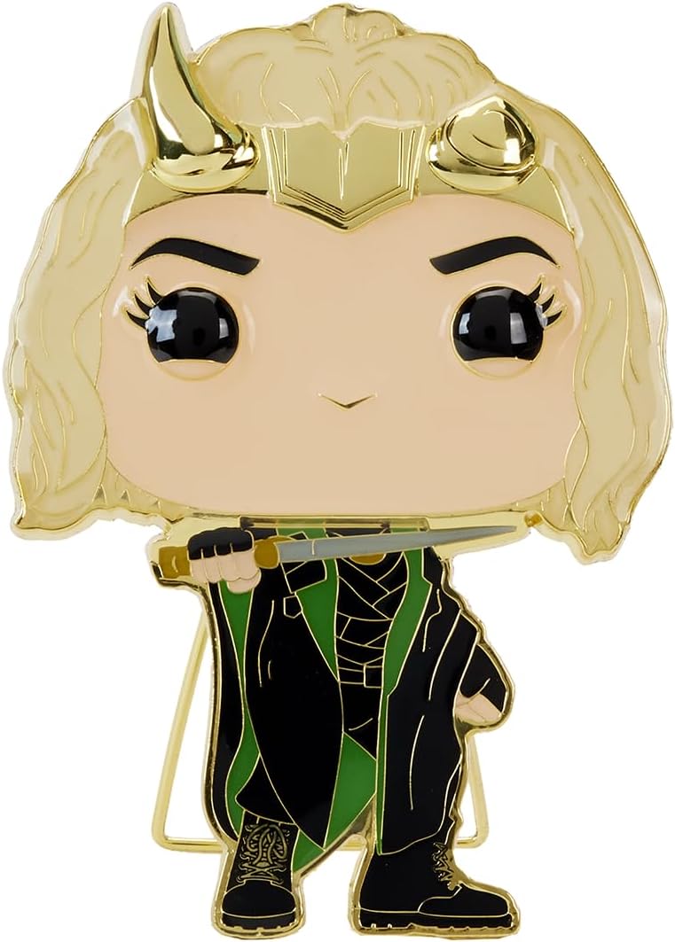 Funko Pop! Pin: Marvel - Loki, Sylvie with Cape Glow in The Dark