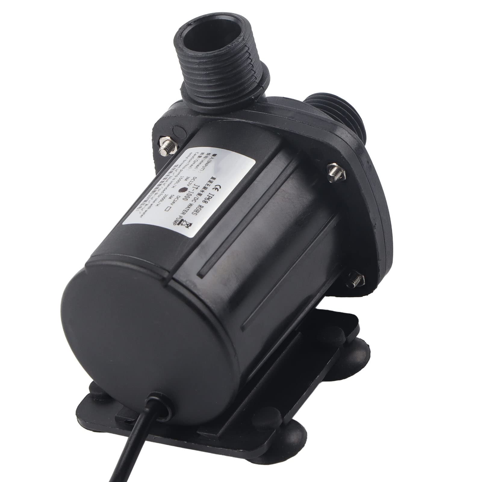 Bomba de Agua Sumergible 12V CC 5M Bomba de Cabeza Sin Escobillas y Bajo Ruido para Acuario Estanque Pecera Circulación Calefacción -40℃ a 100℃